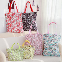 Japan-ROK Stripes Littering Canvas small carrying bag shopping for a packed lunch box Lunch Box Bag Mommy Student Portable Bag Gift