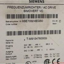 Inquiry before bidding: 6SE7032-1EG60110KW original variable frequency AC speed regulator 6SE7032-1TG60-