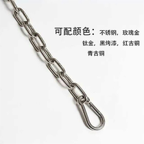  1 5 meters stainless steel chain Primary color Titanium gold Rose gold red bronze Green bronze