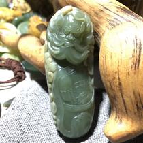 Analysis of wood jade Chung Kui handlebar piece River grinding original Xiu rock sculpted jade pendant