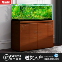 Fish tank professional landscaping living room small and medium ecological grass tank goldfish tropical fish water-free decorative fish tank aquarium