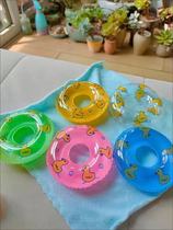 Mini Swimming Circle Toy Tour Bathing Beach Bathing With Water Soak In the Sweet Milk Tea Shop Gift Giveaway 9cm