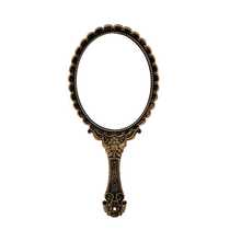 Hand-held handheld makeup mirror beauty salon embroidery hand-held girl Hand-held household department store handle cute little fresh