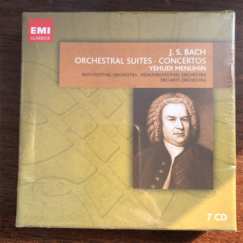 Bach Orchestral Suites, Violin Concertos, Menuhin Interpretation, European Version Unopened, Classical 7CD