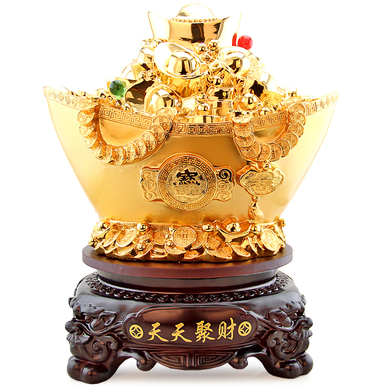 O-BODA COFFEE Resin Craft Ornament Auspicious Opening Home Decoration Tiantian Jubao