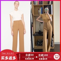 OLASTAGE Australian niche designer manning cartell Khaqi high waist suit pants mini Lama pants