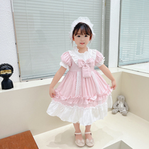 Twin Lolita princess dress middle-aged girl summer Lolita high-end fashionable Western-style bow dress