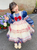 Youhua childrens lolita princess dress girls winter long-sleeved high-end dress birthday dress palace style dress