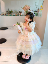 Youhua birthday party Lolita simple girl summer bow elegant high-end princess dress dress