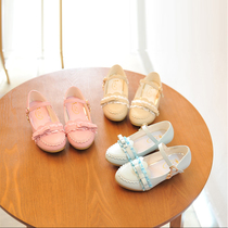 Winter Lolita princess dress girls shoes little hostess children round toe high heels little princess show shoes