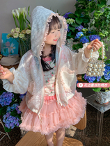 Girls sunshade lace lace 3-year-old baby sunscreen clothes and hats Korean thin section outdoor breathable all-match sunscreen clothing