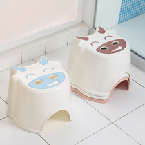 Plastic childrens storage stool small stool thick cartoon non-slip home fashion creative storage sofa stool small bench