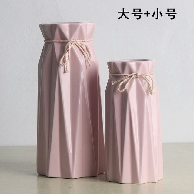 Korea lucky bamboo pieces gardening Scandinavian modern minimalist living room home decoration ceramic flower vase small fresh Korea lucky bamboo pieces gardening Scandinavian modern minimalist living room home decoration ceramic flower vase small fresh
