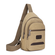 Male bag new Han edition fashion casual men single shoulder slope sacksack canvas small backpack