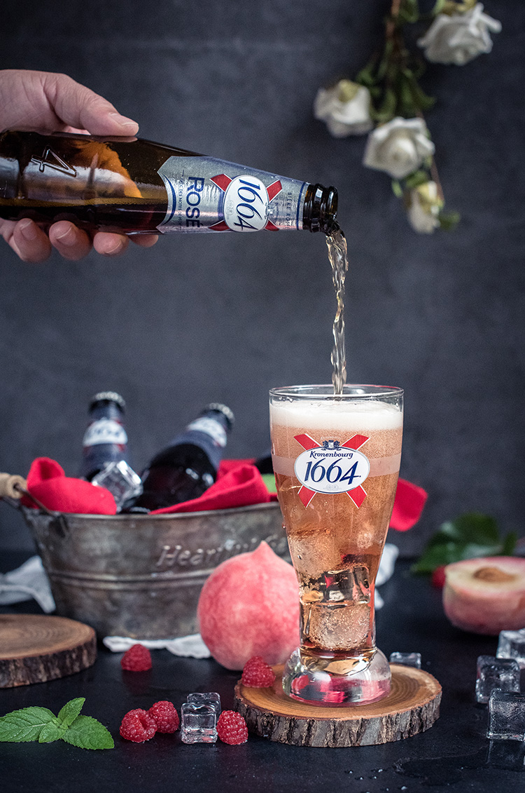 法国进口凯旋1664白啤桃红玫瑰rose百香果树莓黄啤果啤1668啤酒