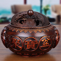 Seiko pure copper incense burner large household Company Store Indoor offering Buddhist equipment supplies for Buddha plate
