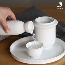 Hot wine bottle ceramic wine Wine Wine hot jar household wine kit Jingdezhen wine bottle household wine kit Jingdezhen wine bottle