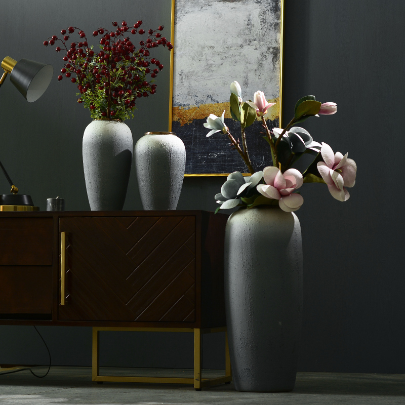 Dew said sitting room TV ark opportunely creative home furnishing articles decorative ceramic vase landing simulation flower arranging flowers suit to restore ancient ways
