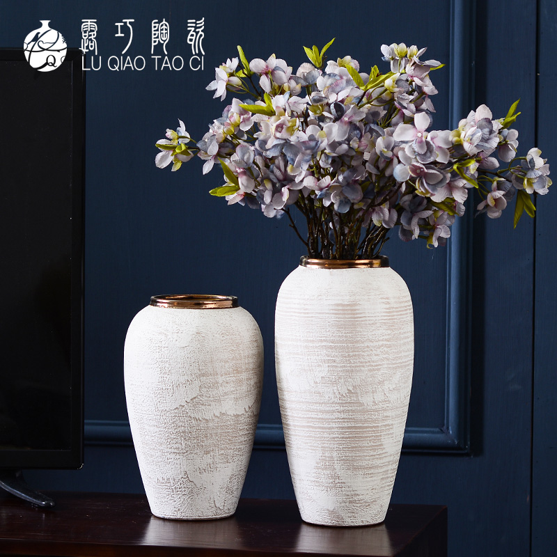 Developed ceramic vases, sitting room of I and contracted household TV ark opportunely show originality retro porch is decorated furnishing articles