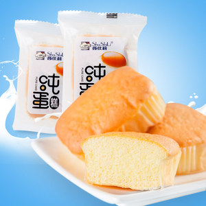 莎仕莉纯蛋糕2箱整箱营养早餐点心面包网红零食品小吃散装约32个