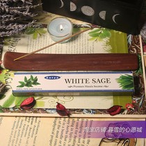 Spot WHITE SAGE-Purifying Space Degaussing WHITE SAGE Indian Truth Incense]