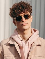 Retro Tide Individuality Retro Plate Clams sunglasses Men can be set with degree fashion Nearsighted Sunglasses Female