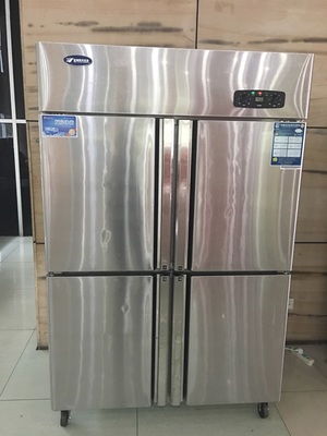 New Yindu luxury copper tube two doors four doors six doors double machine double temperature kitchen commercial vertical refrigerator