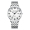 B-558 Men's Silver Shell White Face Steel Strip