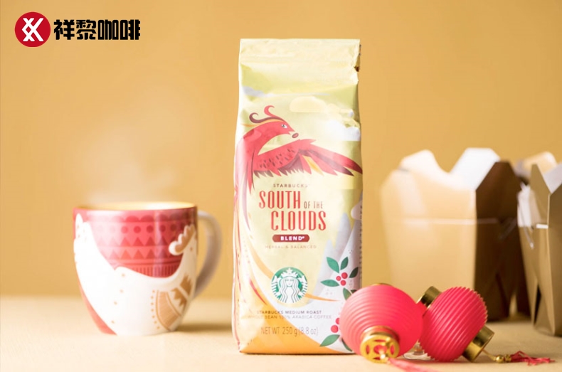 星巴克凤舞祥云综合咖啡豆 可代磨咖啡粉 250g 国内门店版