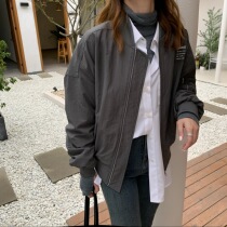 Small Pull 1937 Commuter Couple Baseball Suit Jacket Grey Men And Womens Autumn Winter Locomotive Suit Pilot Jacket