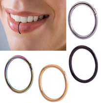 European and American jewelry nose nail closed ring universal ring earrings stainless steel puncture art single for sale