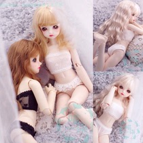 Meow Qi BJD doll underwear set 6 points 4 points 3 points chest underwear 2 sets of spot black and white lace