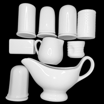 Home Restaurant Hotel Toothpick Cartridge Bottle Bucket Box Cup Ceramic Table Tableware Creative High-grade Pure White ins