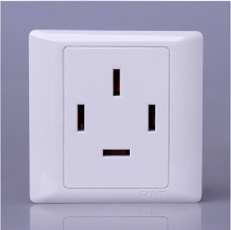 正泰正品工业电源插座86型面板 380v三相四线25a插座4脚四脚空调