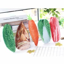 Plush primary school student simple Korean simulation vegetable cabbage carrot pencil bag stationery box storage bag