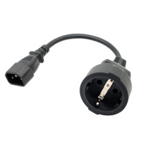 PDU c14-European standard German standard master seat 0 5 m power cord extension cord product head turn German standard European standard mother seat