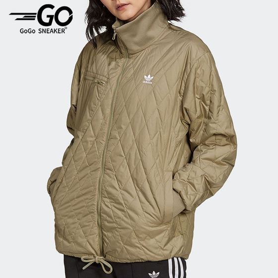 Adidas/Adidas genuine Sanye Ceramics Women's Fashion Anti -warm stand -up collar cotton jacket H43919 Adidas/Adidas genuine Sanye Ceramics Women's Fashion Anti -warm stand -up collar cotton jacket H43919