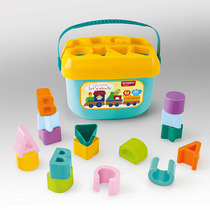 Baby geometric shape porous matching building blocks baby puzzle letter cognitive intelligence box 1-3 year old toy