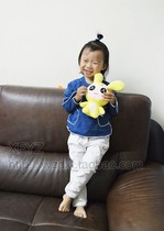 N124 Ricoh Polarn * * open spring good cargo navy wind temperament extraordinary girl with small plush T-shirt