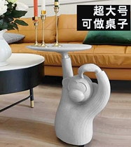 Creative Nordic retro monkey tray coffee table side a few living room model room floor decoration ornaments light luxury