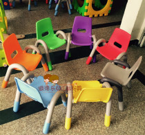 Qidler kindergarten plastic chair Childrens chair backrest Baby stool Plastic chair with armrest