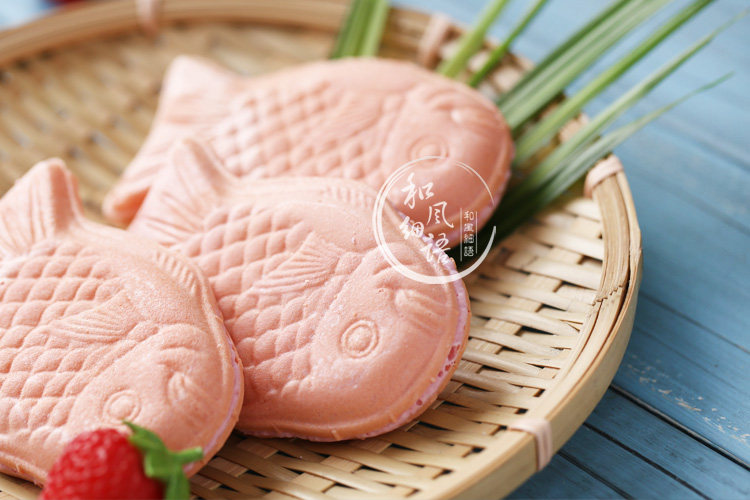 日本进口零食品 名糖meito 鱼形草莓巧克力夹心脆饼干 鲷鱼烧酥饼
