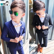 2019 spring new British childrens clothing childrens suit suit boy small suit three-piece set flower girl small dress