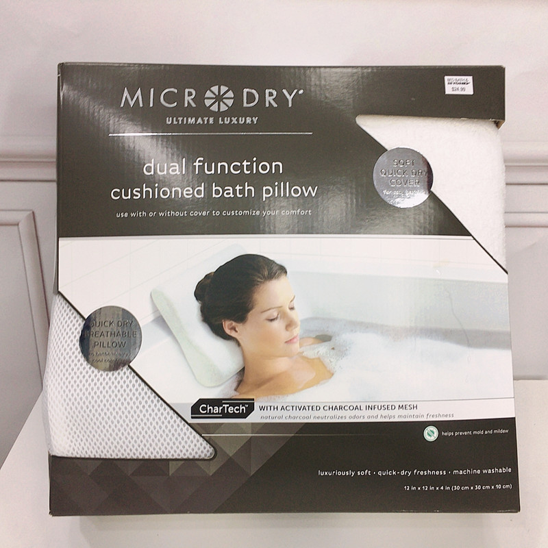 Bathtub pillow soaking shower head pillow bathtub head cushion bath pillow neck backrest cushion cushion non-slip suction cup backrest