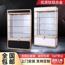 Glass display cabinet medal trophy display cabinet Lego hand-made cosmetics display rack model product display cabinet customization