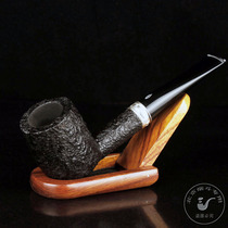 Italian Safin pipe girl fountain rough surface 925 silver ring briar wood pipe 111