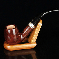 Italy imported briar wood pipe Safin girl fountain smooth curved bucket savinelli 602
