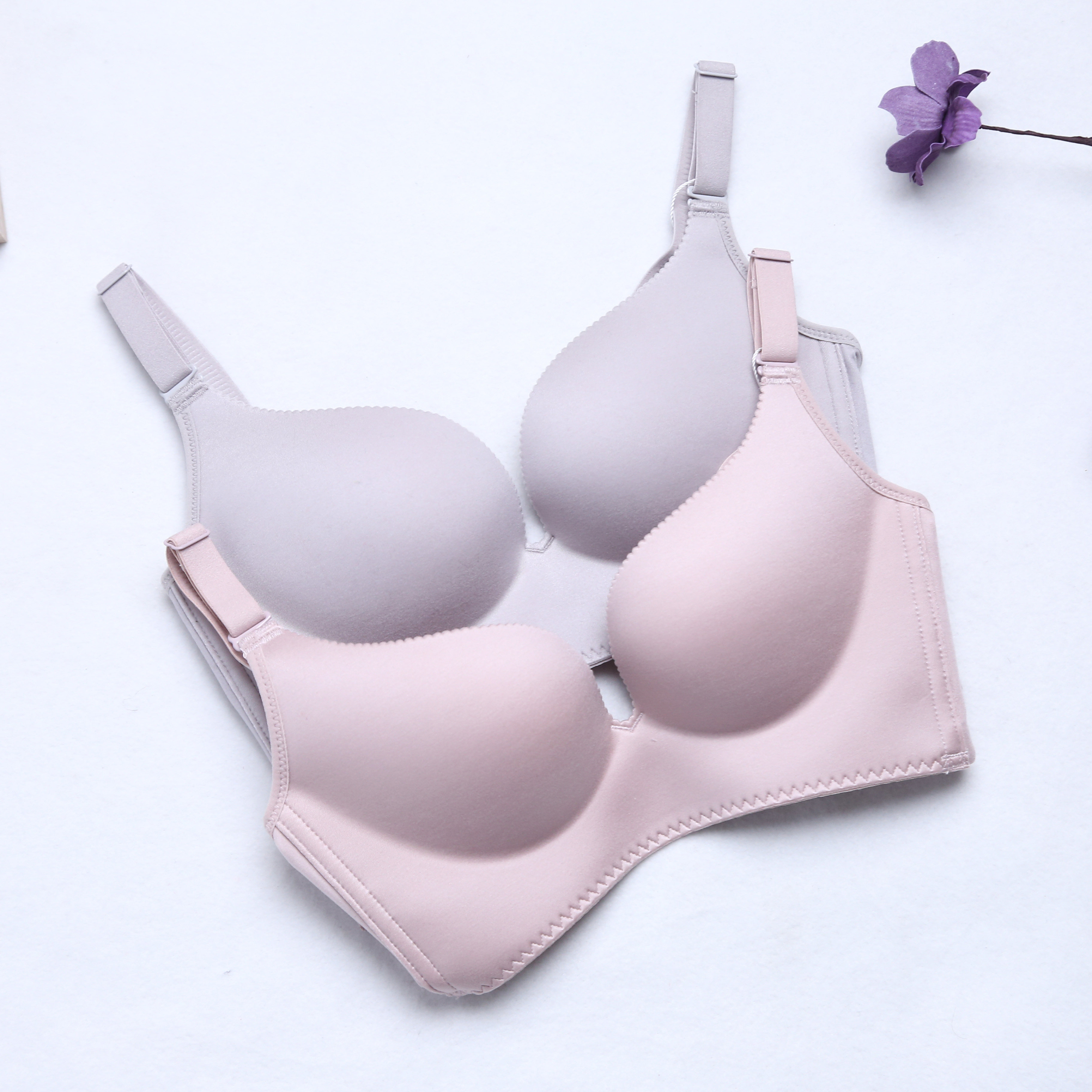 金jw薇内衣正品旗舰店 无钢圈 樱花恋文胸大尺码专柜微商爆款金微_不