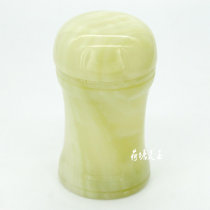 Natural Afghan jade White jade jade toothpick box decoration toothpick jar covered handicraft gift small tea box