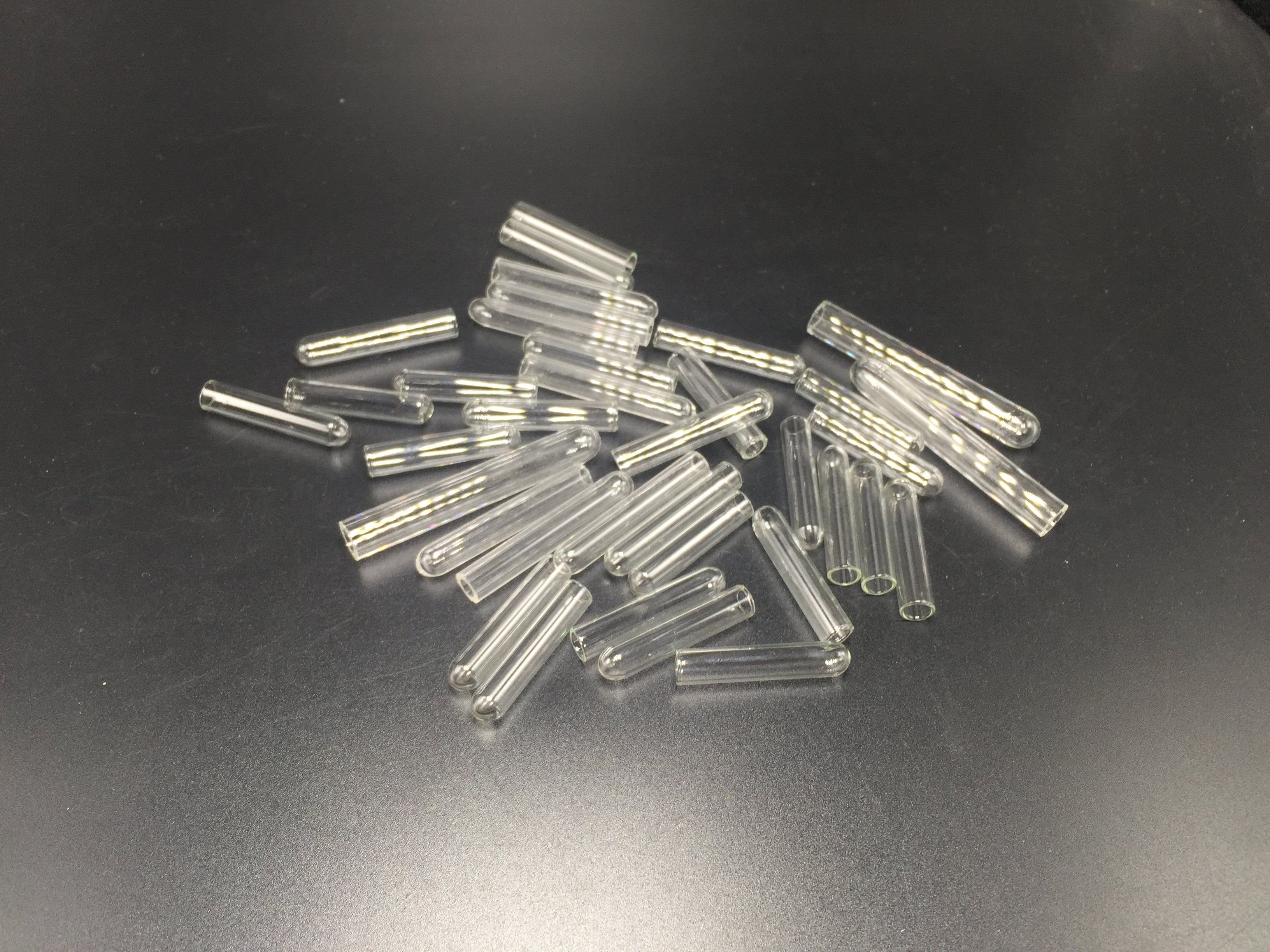 厂家供应8*35平底小导管 玻璃小试管 杜氏发酵管 香水分装瓶管